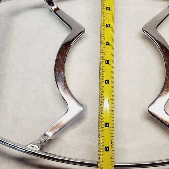 Vintage Corning Ware Chrome Metal Large Casserole Rack Hot Pad Trivet P-10-M-1 - Picture 7 of 9